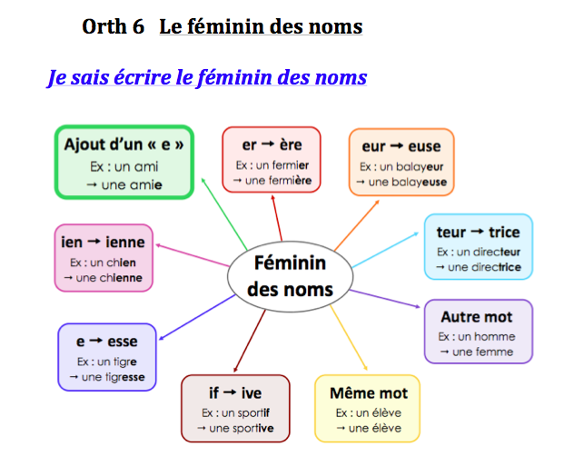 Le féminin des noms KIDIBOT Bătăliile cunoașterii
